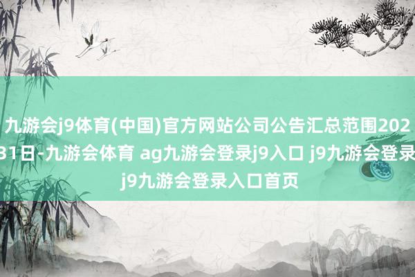 九游会j9体育(中国)官方网站公司公告汇总范围2024年12月31日-九游会体育 ag九游会登录j9入口 j9九游会登录入口首页